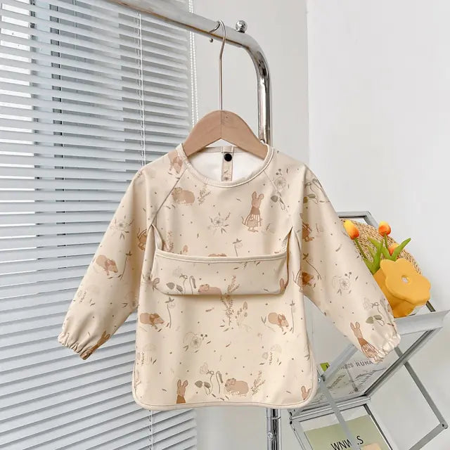 Cute Baby Bibs Toddler Long Sleeve Apron