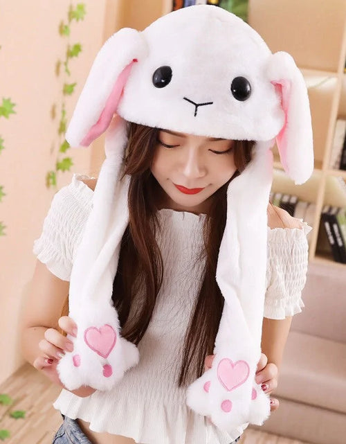 Load image into Gallery viewer, Rabbit Ear Airbag Hat: Fun Plush Toy Cap for Kids and Adults
