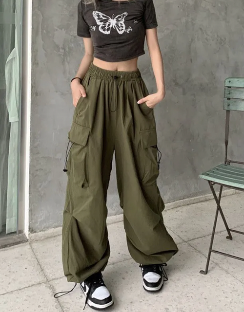 Load image into Gallery viewer, High Waist Cargo Pants
