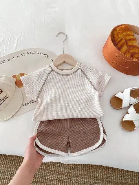 Load image into Gallery viewer, Korean Toddler Baby Pure Cotton Clothes
