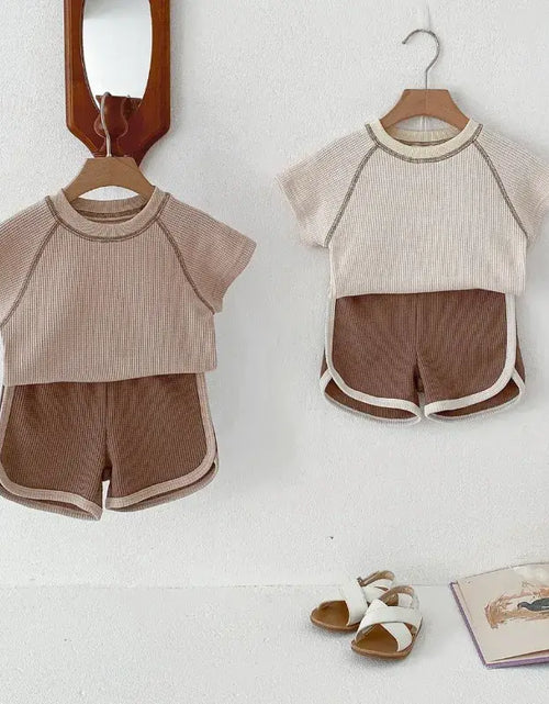 Load image into Gallery viewer, Korean Toddler Baby Pure Cotton Clothes
