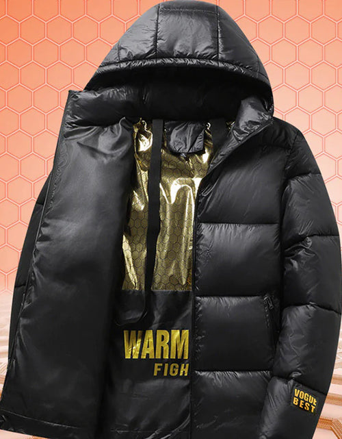 Load image into Gallery viewer, Men&#39;s Fashion Simple Cotton-padded Jacket Graphene Plus Size Coat Top
