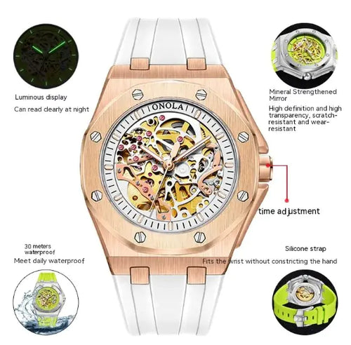 Load image into Gallery viewer, ONOLA Automatic Mechanical Skeleton Watch
