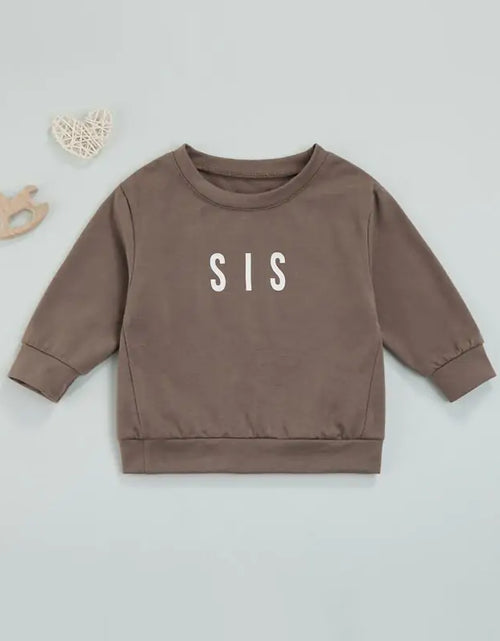 Load image into Gallery viewer, Toddler Solid Letter Print  Pullover
