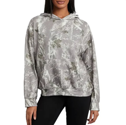 Load image into Gallery viewer, Women&#39;s Loose Camouflage Hoodie Maple Leaf Sweater
