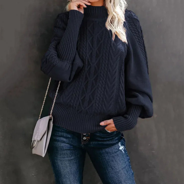 Women's New Style Medium Neck Sweater