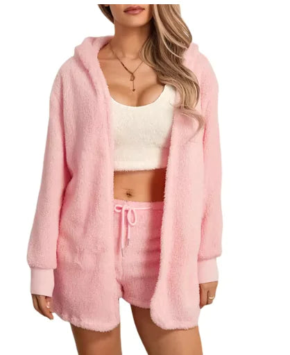 Load image into Gallery viewer, Women&#39;s Cozy Plush Loungewear Set
