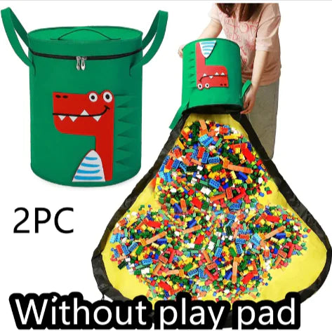 Load image into Gallery viewer, 2-in-1 Felt Toy Storage Bag &amp; Play Mat
