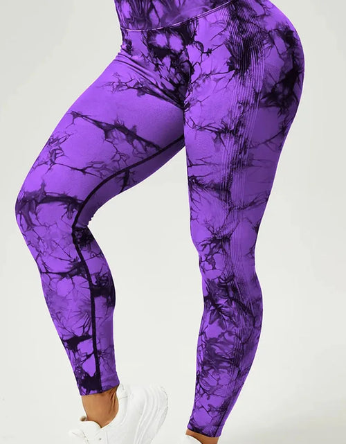 Load image into Gallery viewer, Seamless Tie Dye Leggings
