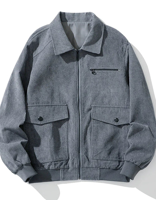 Load image into Gallery viewer, Men&#39;s Double Pocket Corduroy Jacket
