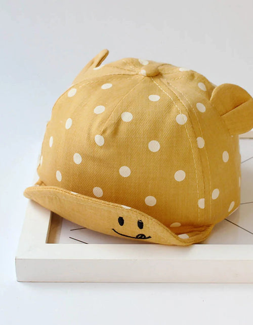 Load image into Gallery viewer, Toddler Sun Hat with Cute Dots
