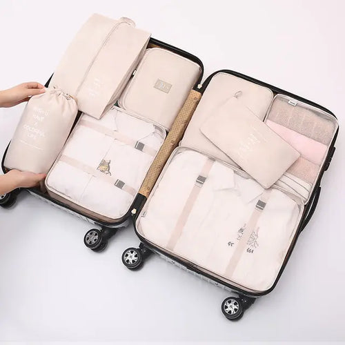 Load image into Gallery viewer, 8 Pieces Large Capacity Luggage Storage Bags
