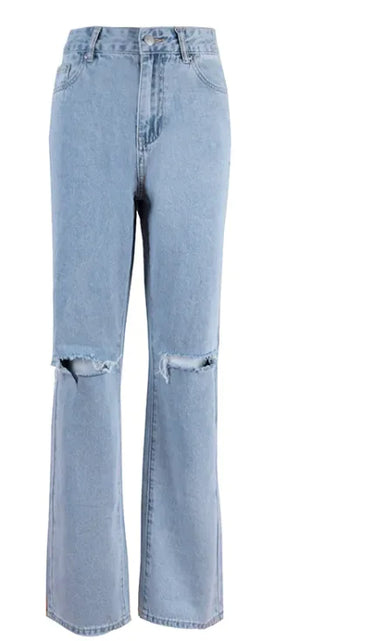 Load image into Gallery viewer, Ins Commuter Blue Pants Cotton Denim Women&#39;s Jeans
