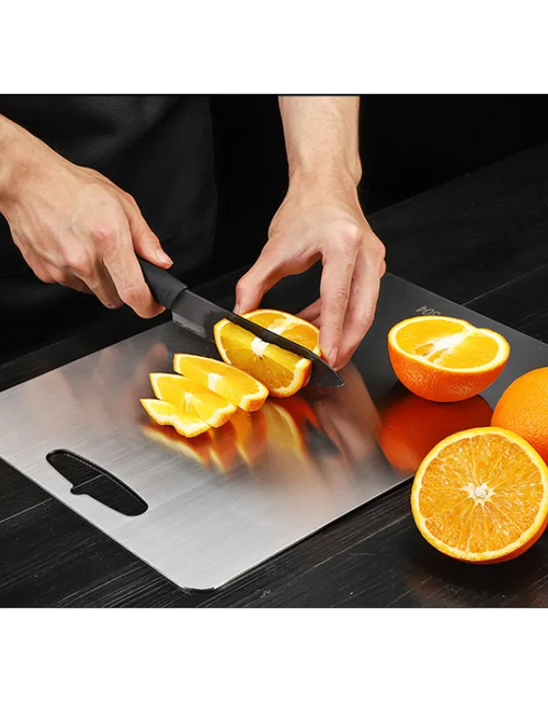 Load image into Gallery viewer, Stainless Steel Cutting Board
