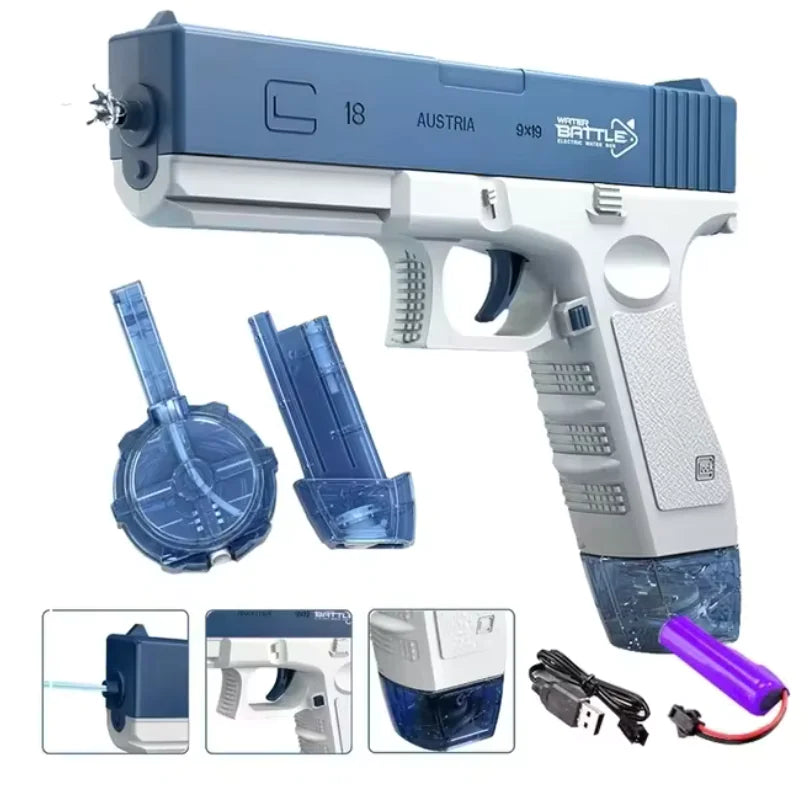 43cm Summer Beach Electric Toy Gun – Portable and Fun for Kids