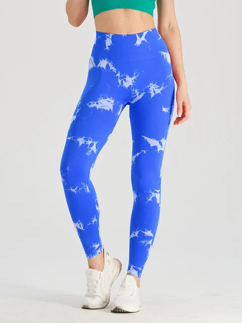 Load image into Gallery viewer, Seamless Tie Dye Leggings
