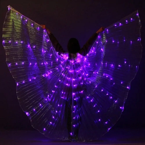 Load image into Gallery viewer, Kids LED Colorful Butterflies Wings With Telescopic Stick
