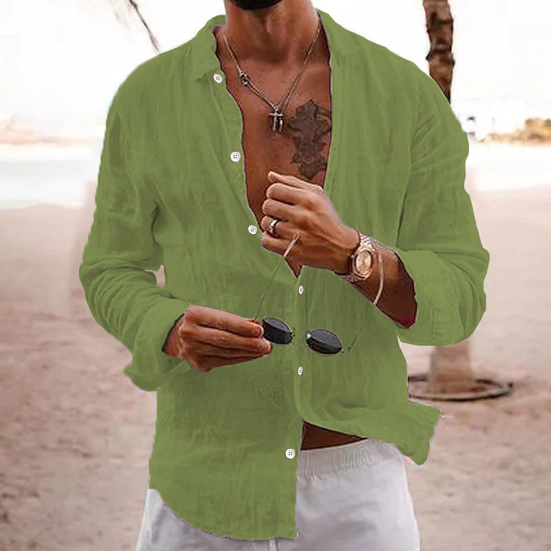 Men's Solid Color Shirt