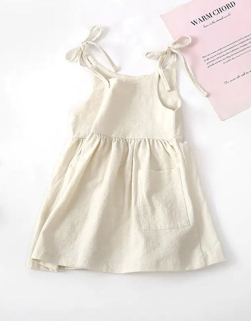 Load image into Gallery viewer, Sleeveless Cotton Toddler Dress
