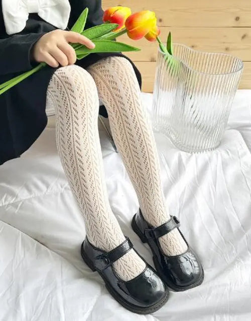 Load image into Gallery viewer, Girls&#39; Korean Style Hollow Mesh Leggings
