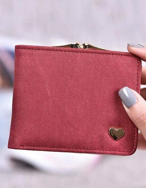 Load image into Gallery viewer, Heart of Gold Compact Wallet
