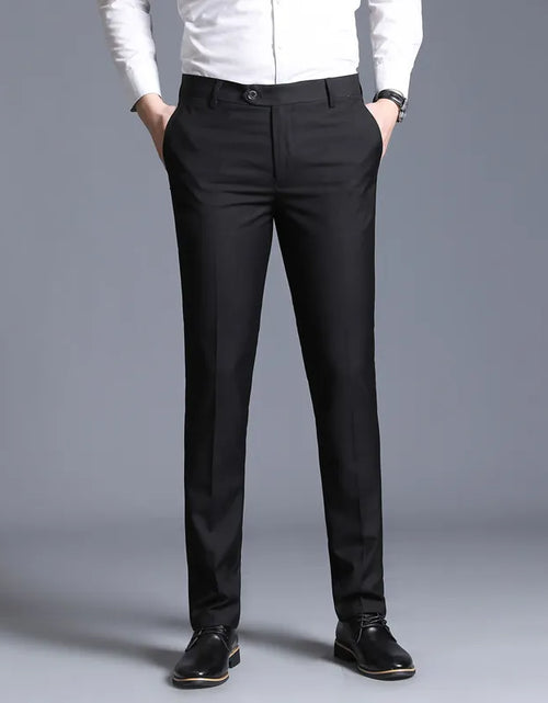 Load image into Gallery viewer, Slim Fit Casual Straight-Leg Suit Trousers
