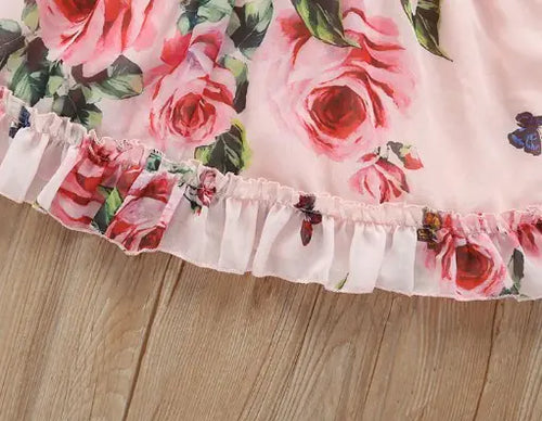 Load image into Gallery viewer, Flower Puff Sleeves Dress For Baby
