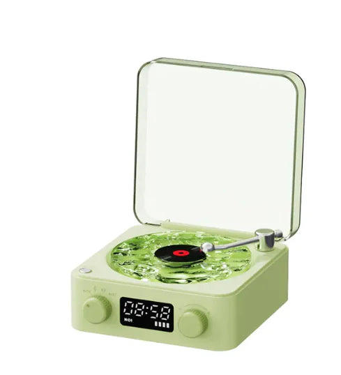 Load image into Gallery viewer, Retro Turntable Speaker Wireless Bluetooth 5.0 Vinyl Record Player with RGB Projection Lamp Effect
