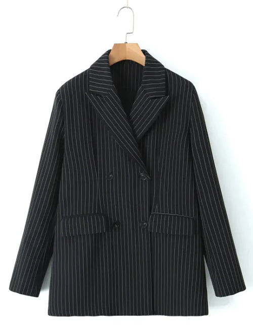 Load image into Gallery viewer, Retro Striped Vest &amp; Bell-Bottom Pants Three-Piece Suit
