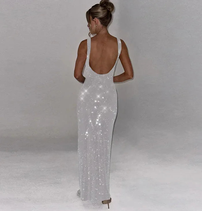 Glamorous Sequin Evening Dress