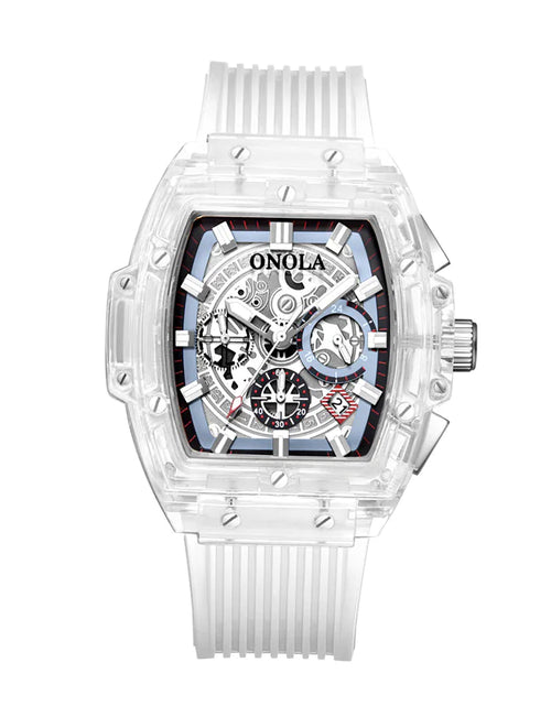 Load image into Gallery viewer, Men&#39;s watch with transparent case
