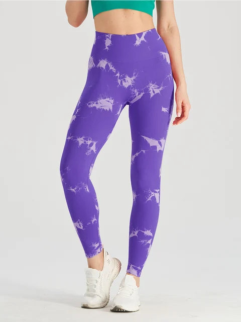 Load image into Gallery viewer, Seamless Tie Dye Leggings
