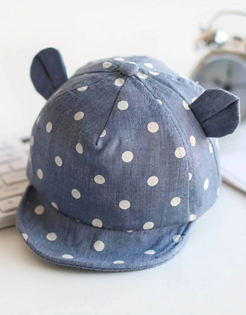 Load image into Gallery viewer, Toddler Sun Hat with Cute Dots
