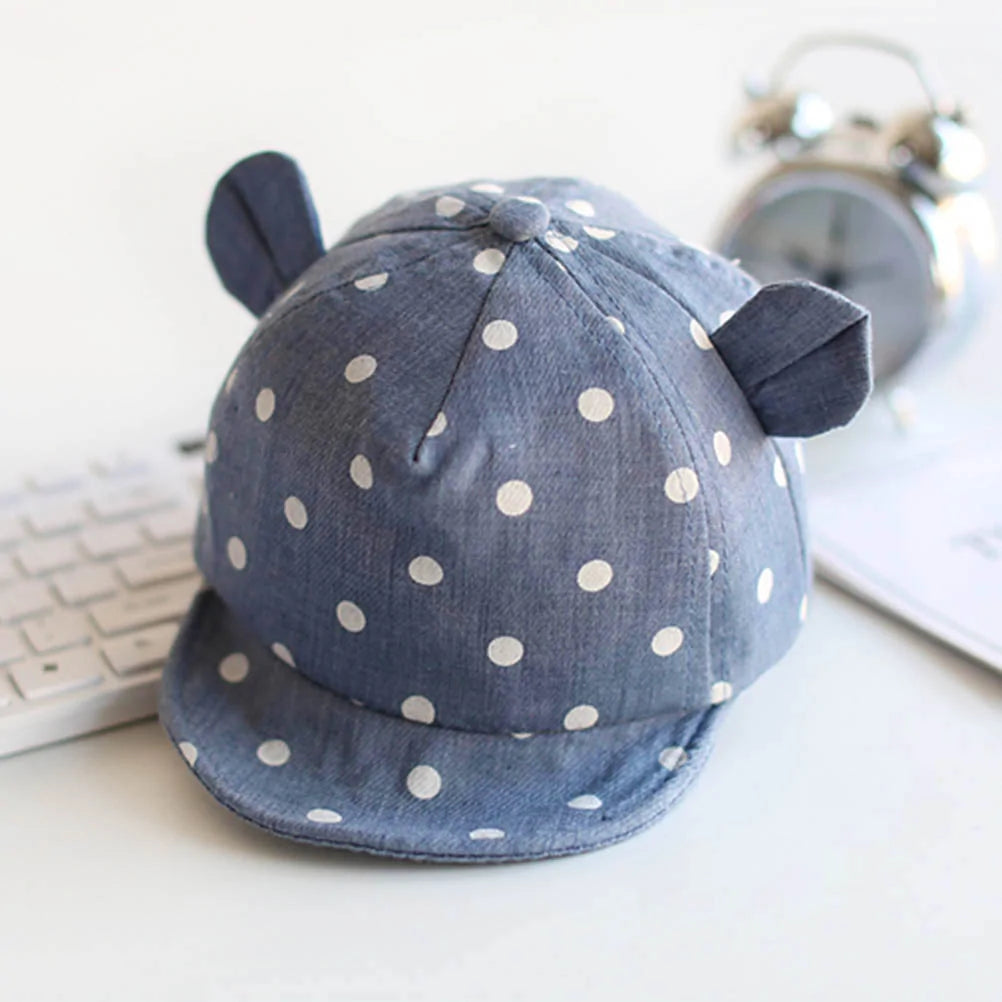 Toddler Sun Hat with Cute Dots