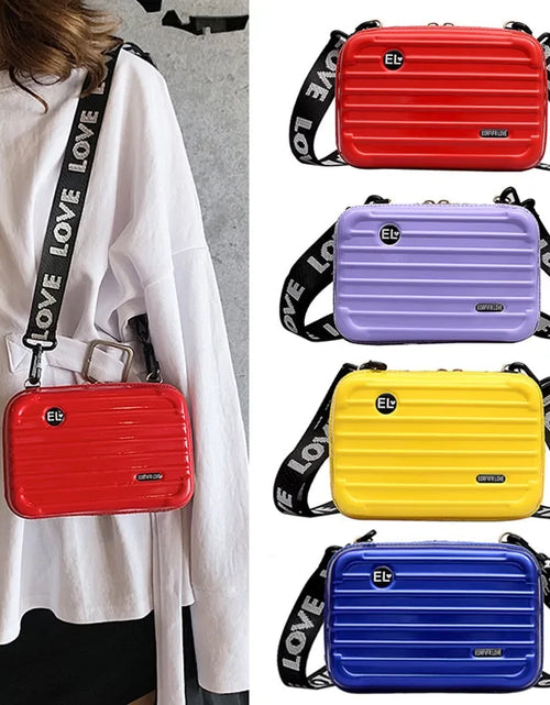 Load image into Gallery viewer, Hot Personality Fashion Women Mini Suitcase Shape Crossbody Bag
