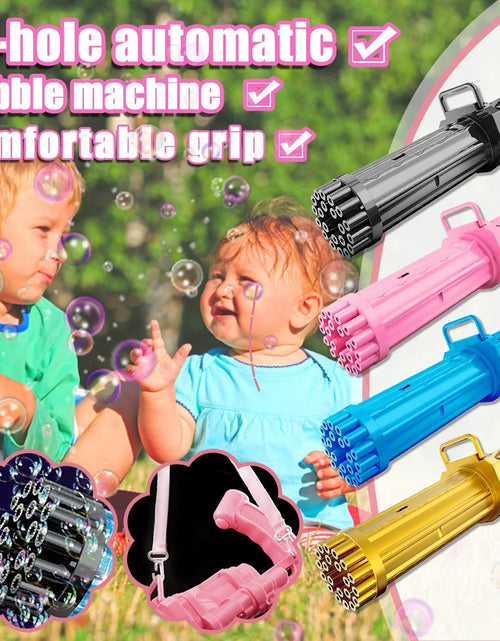 Load image into Gallery viewer, 21 Holes Large Kids Gatling Bubble Gun Toys
