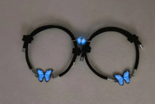 Load image into Gallery viewer, Blue Luminous Smart Butterfly Necklace
