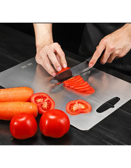 Load image into Gallery viewer, Stainless Steel Cutting Board
