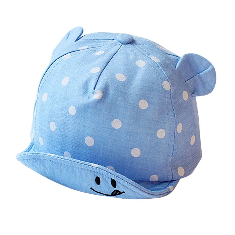 Toddler Sun Hat with Cute Dots