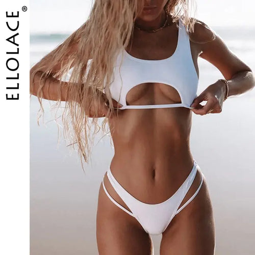 Load image into Gallery viewer, High Cut Hollow Out Micro Swimwear
