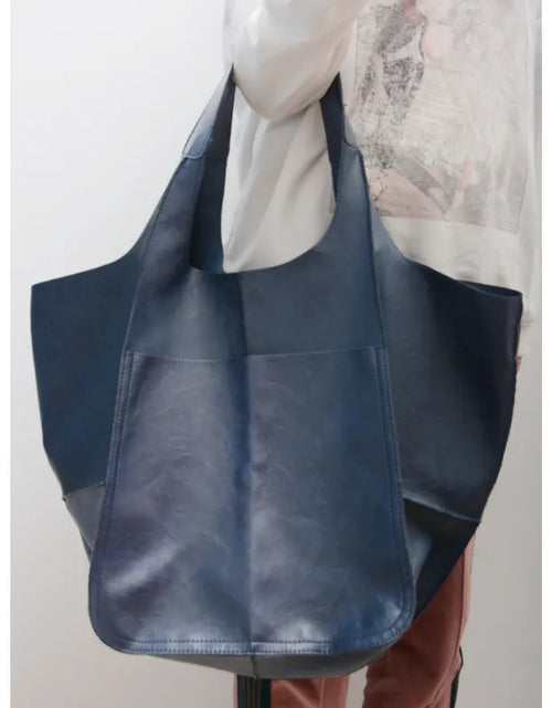 Load image into Gallery viewer, Soft Leather Large Capacity Shoulder Hand-held Tote Bag
