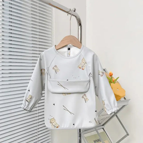 Load image into Gallery viewer, Cute Baby Bibs Toddler Long Sleeve Apron
