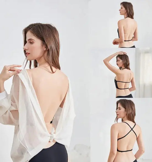 Load image into Gallery viewer, Plunge Backless Corset Bra
