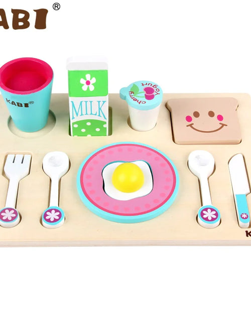 Load image into Gallery viewer, Kids Wooden Tea Party Playset
