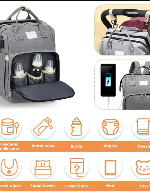 Load image into Gallery viewer, Multifunctional Portable Diaper Bag
