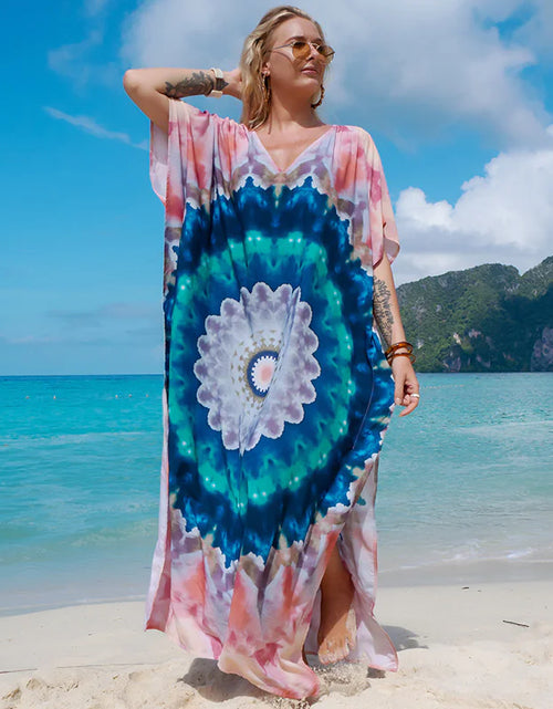 Load image into Gallery viewer, Printed Robe Holiday Sun Shirt
