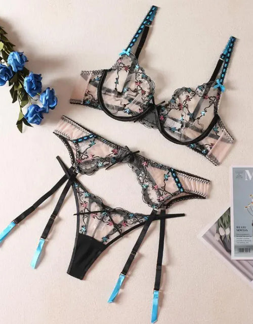 Load image into Gallery viewer, Ultra-Thin Lace Bra Set
