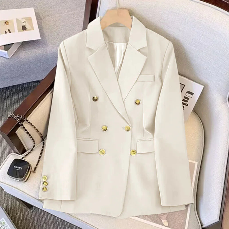 Women's Thin Blazer - Fashionable Loose Suit Jacket