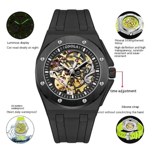 Load image into Gallery viewer, ONOLA Automatic Mechanical Skeleton Watch
