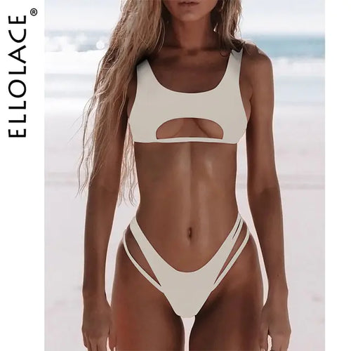 Load image into Gallery viewer, High Cut Hollow Out Micro Swimwear
